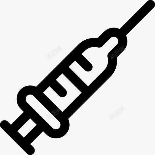 注射器化学18线性图标svg_新图网 https://ixintu.com 化学18 注射器 线性