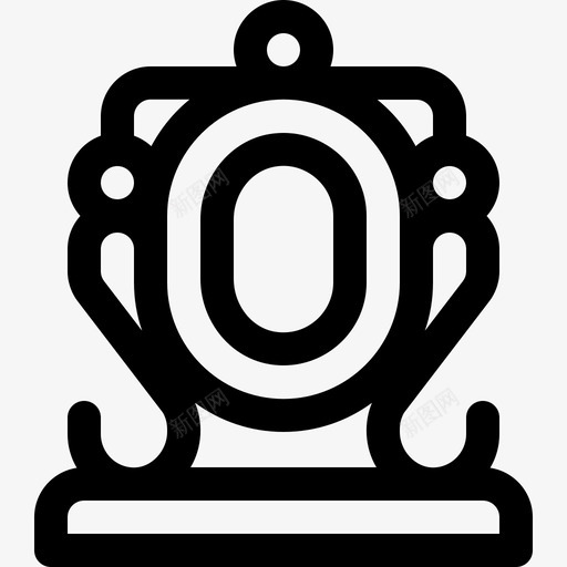 镜子复古装饰11线性图标svg_新图网 https://ixintu.com 复古装饰11 线性 镜子