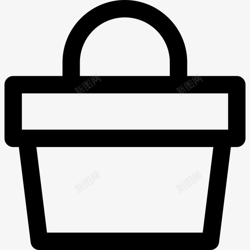 篮子主元素3线性图标svg_新图网 https://ixintu.com 主元素3 篮子 线性