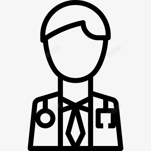 医生医学75岁直系亲属图标svg_新图网 https://ixintu.com 医学75岁 医生 直系亲属