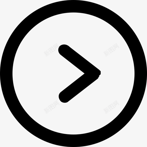 右-镂空箭头svg_新图网 https://ixintu.com 右-镂空箭头