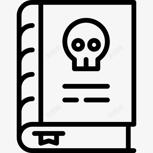 巫术黑魔法万圣节图标svg_新图网 https://ixintu.com 万圣节 万圣节128黑色 巫术 魔法书 黑魔法