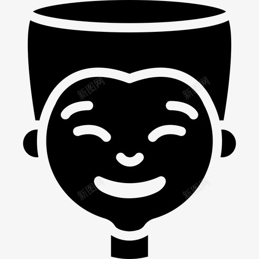 男孩卡通化身填充图标svg_新图网 https://ixintu.com 卡通化身 填充 男孩