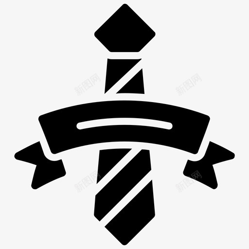 领带服装着装图标svg_新图网 https://ixintu.com 制服 服装 父亲节标志 着装 领带