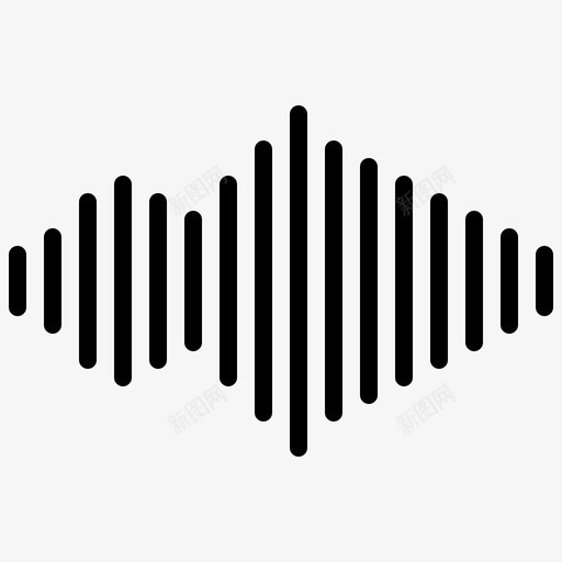 信息类型-音频svg_新图网 https://ixintu.com 信息类型-音频