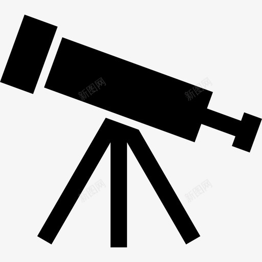 望远镜天文学科学图标svg_新图网 https://ixintu.com 天文学 太空 太空立体图标 望远镜 科学