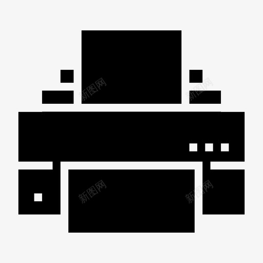 打印机复印机办公室图标svg_新图网 https://ixintu.com 办公室 填充图标 复印机 打印机