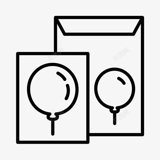 聚会请柬生日活动图标svg_新图网 https://ixintu.com 场合 活动 生日 聚会用品 聚会请柬