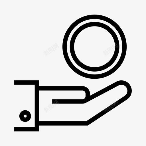 捐赠慈善捐钱图标svg_新图网 https://ixintu.com 付款 慈善 手 捐赠 捐钱 提纲募捐