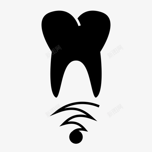 牙科种植医疗图标svg_新图网 https://ixintu.com 医疗 牙根 牙科 牙齿 种植