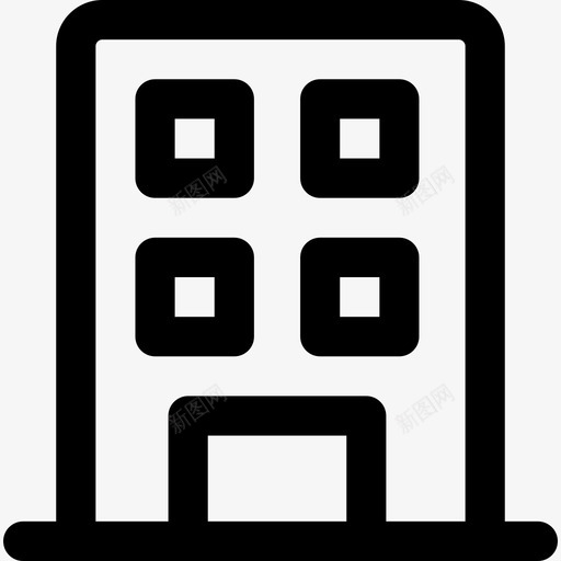 155号商业大厦图标svg_新图网 https://ixintu.com 155号商业大厦