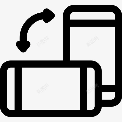 智能手机响应式12线性图标svg_新图网 https://ixintu.com 响应式设计12 智能手机 线性