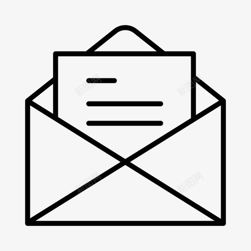 信封商业新闻图标svg_新图网 https://ixintu.com 信封 商业 媒体 报道 新闻