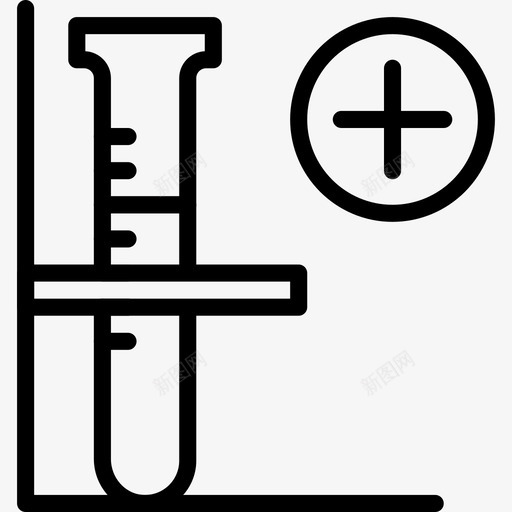试管科学35线性图标svg_新图网 https://ixintu.com 科学35 线性 试管