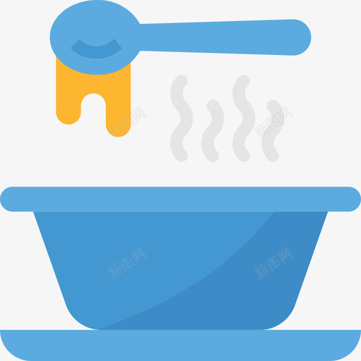 汤食物71平的图标svg_新图网 https://ixintu.com 平的 汤 食物71
