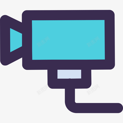 Cctv杂项20线性颜色蓝色图标svg_新图网 https://ixintu.com Cctv 杂项20 线性颜色蓝色