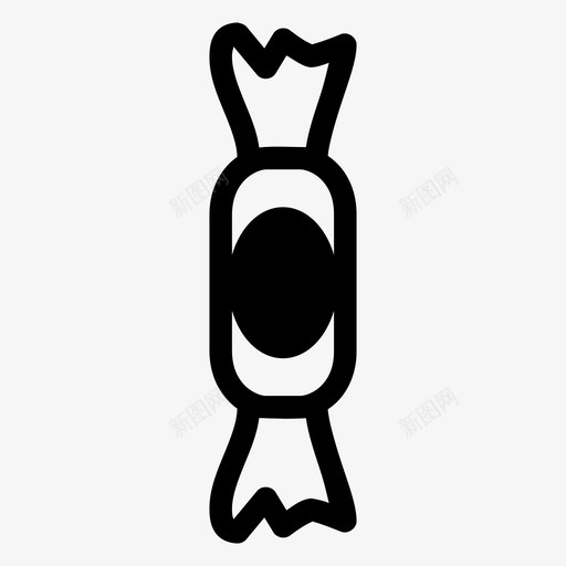 糖果食物糖图标svg_新图网 https://ixintu.com 包装糖 糖 糖果 食物