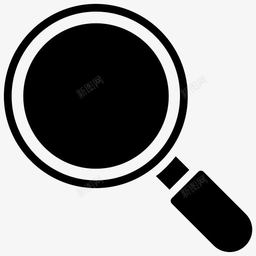 放大镜凸透镜搜索工具图标svg_新图网 https://ixintu.com 凸透镜 技能授权领导字形图标 搜索工具 放大镜 缩放工具