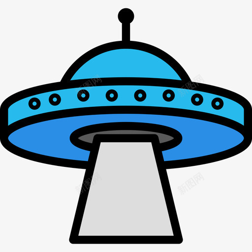 不明飞行物科学34线性颜色图标svg_新图网 https://ixintu.com 不明飞行物 科学34 线性颜色