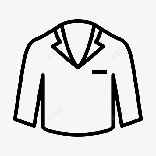 衬衫衣服西装图标svg_新图网 https://ixintu.com T恤 衣服 衬衫 西装