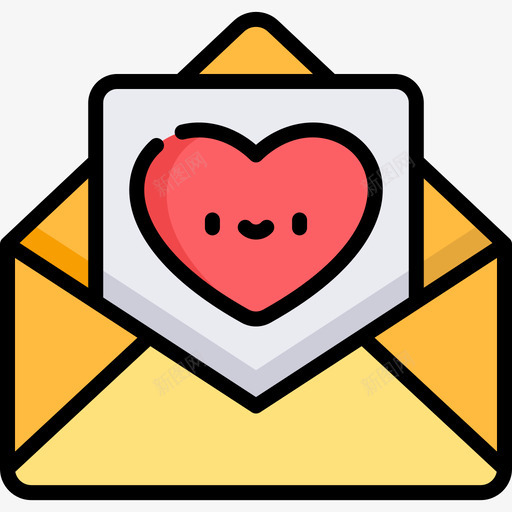 婚礼请柬婚礼72线性颜色图标svg_新图网 https://ixintu.com 婚礼72 婚礼请柬 线性颜色