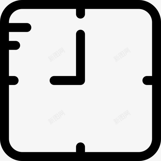 时钟科学技术6线性图标svg_新图网 https://ixintu.com 时钟 科学技术6 线性