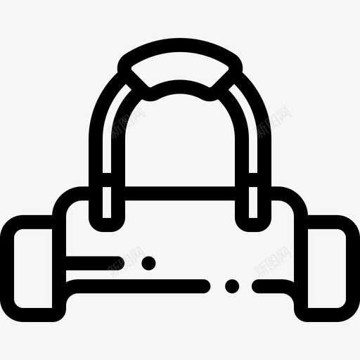 哑铃健身器材5直线型图标svg_新图网 https://ixintu.com 健身器材5 哑铃 直线型