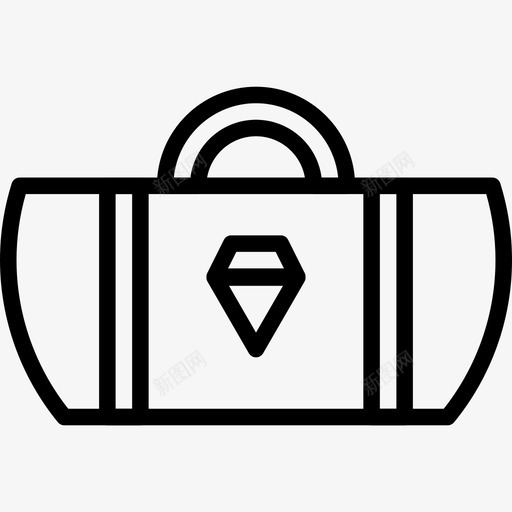 旅行袋旅行82线性图标svg_新图网 https://ixintu.com 旅行82 旅行袋 线性