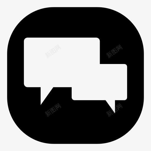 短信聊天按摩图标svg_新图网 https://ixintu.com 按摩 短信 聊天 语音