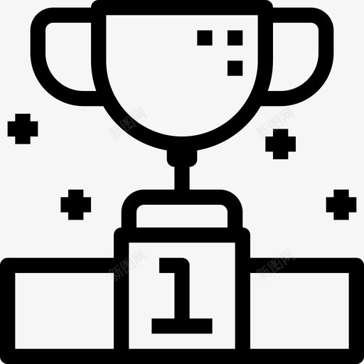 杯运动型29直线型图标svg_新图网 https://ixintu.com 杯 直线型 运动型29