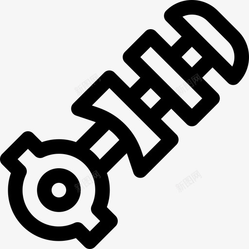 活塞发动机座圈9直线图标svg_新图网 https://ixintu.com 发动机座圈9 活塞 直线