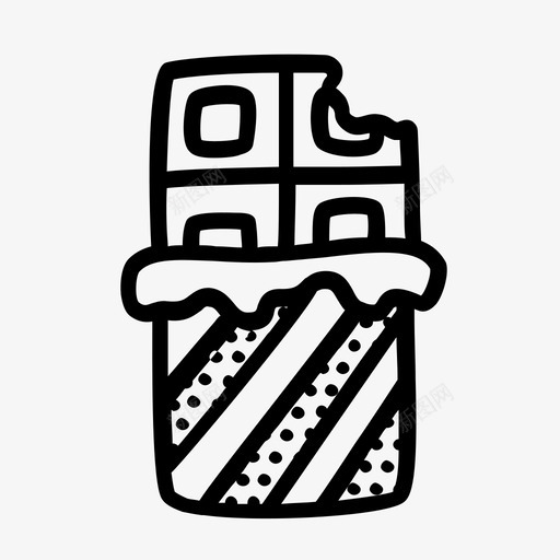 巧克力甜的图标svg_新图网 https://ixintu.com 巧克力 甜的