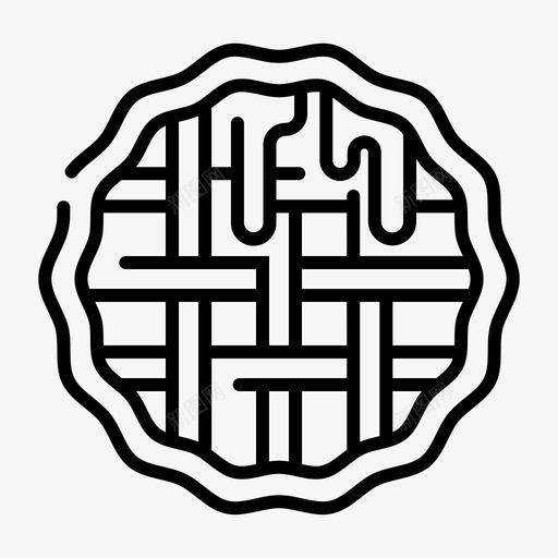 巧克力派面包店蛋糕图标svg_新图网 https://ixintu.com 巧克力派 甜品和甜点 甜点 自制 蛋糕 面包店