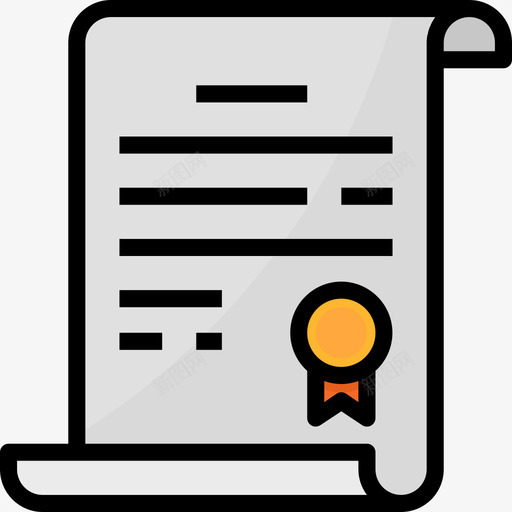 保证书购物77线性颜色图标svg_新图网 https://ixintu.com 保证书 线性颜色 购物77