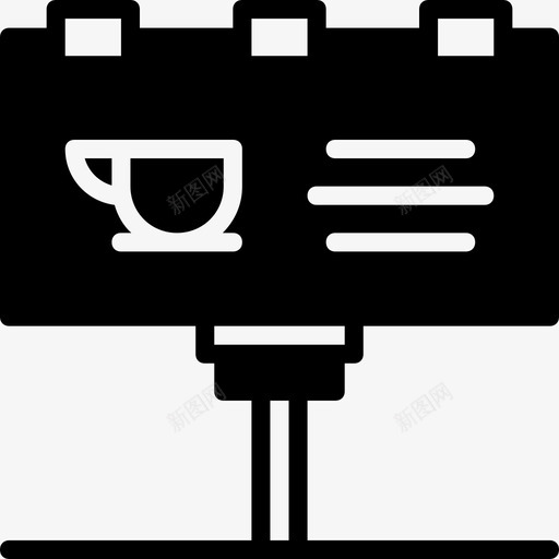 广告牌城市景观3填充图标svg_新图网 https://ixintu.com 城市景观3 填充 广告牌