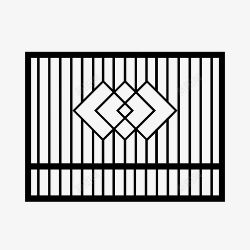 围栏铝合金图标svg_新图网 https://ixintu.com 围栏 铝合金