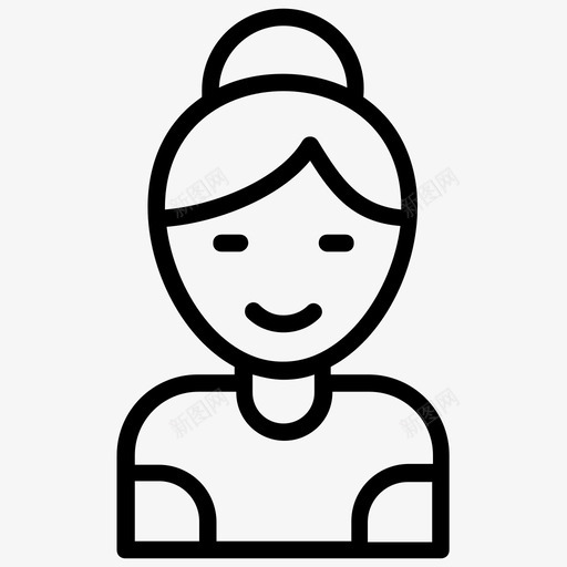 女孩女士泰国女孩图标svg_新图网 https://ixintu.com 女人 女士 女孩 泰国女孩 泰国线图标 泰国美女