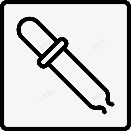 Dropper桌面出版4线性图标svg_新图网 https://ixintu.com Dropper 桌面出版4 线性