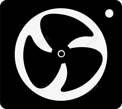 夏季地板电动冷却风扇图标svg_新图网 https://ixintu.com 夏季地板电动冷却风扇