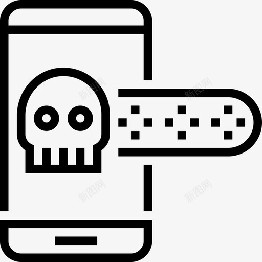 智能手机黑客线性图标svg_新图网 https://ixintu.com 智能手机 线性 黑客