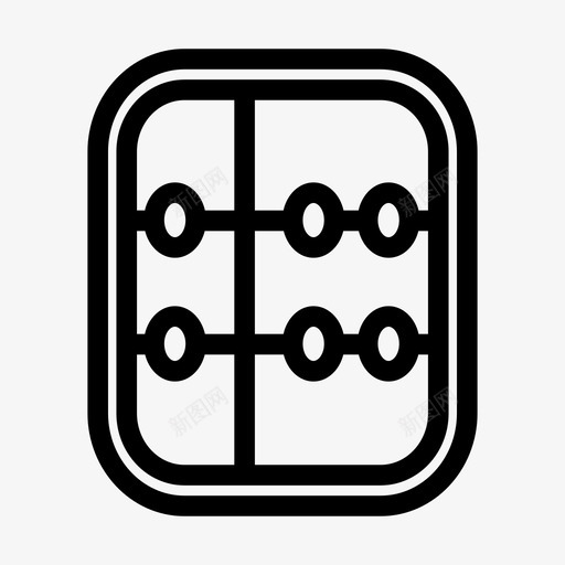 算盘计算器语文图标svg_新图网 https://ixintu.com 教育线 数字 数学 算盘 计算器 语文