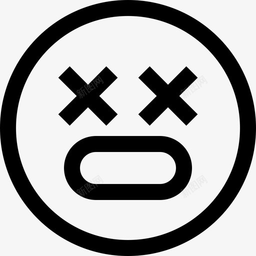 死了表情激动直率图标svg_新图网 https://ixintu.com 死了 直率 表情激动