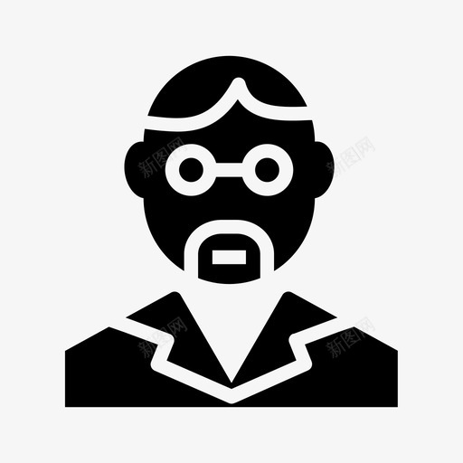 男人专业人士个人资料图标svg_新图网 https://ixintu.com 专业人士 个人资料 填充图标 工人 男人 科学家 老师
