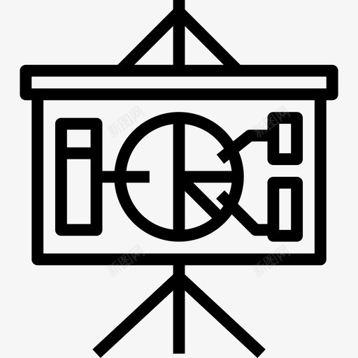 陈述商业和财务25线性图标svg_新图网 https://ixintu.com 商业和财务25 线性 陈述