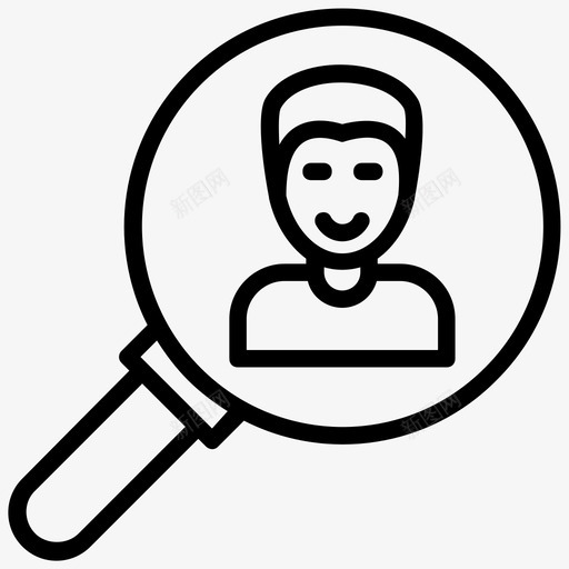 招聘猎头人力资源图标svg_新图网 https://ixintu.com 人力资源 工作面试 招聘 父亲节行图标 猎头