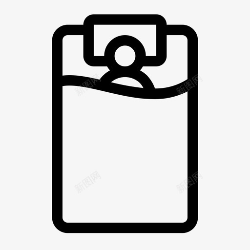 2018年11月10日睡眠床图标svg_新图网 https://ixintu.com 2018年11月10日 卧室 夜 床 梦 睡眠
