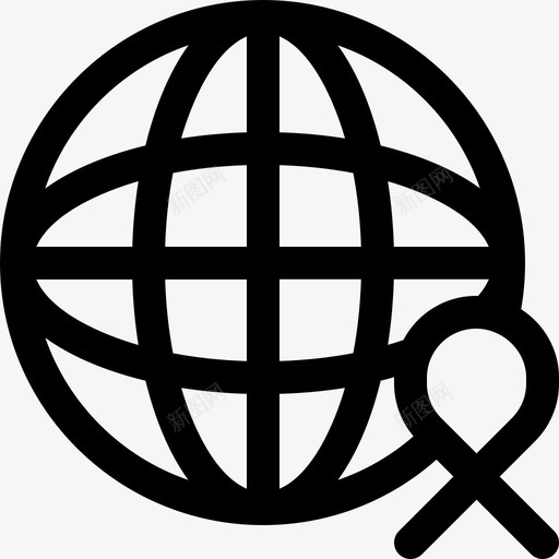 世界范围内世界癌症意识日2线性图标svg_新图网 https://ixintu.com 世界癌症意识日2 世界范围内 线性