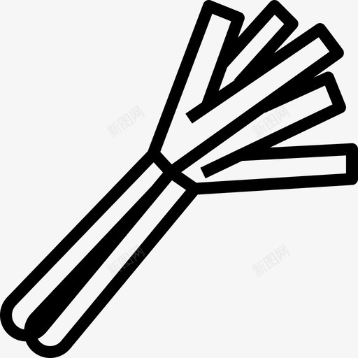 韭菜水果和蔬菜11直列图标svg_新图网 https://ixintu.com 水果和蔬菜11 直列 韭菜
