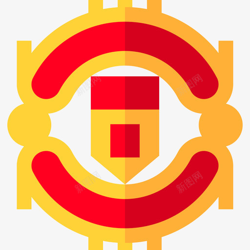 曼联足球盾牌平局图标svg_新图网 https://ixintu.com 平局 曼联 足球盾牌