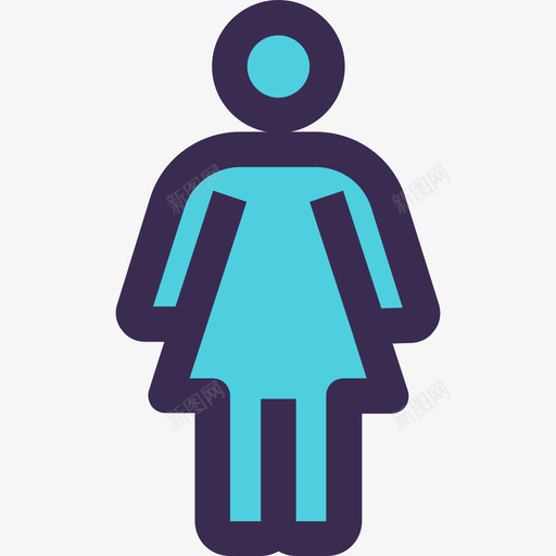 女人浪漫22岁直线颜色蓝色图标svg_新图网 https://ixintu.com 女人 浪漫22岁 直线颜色蓝色